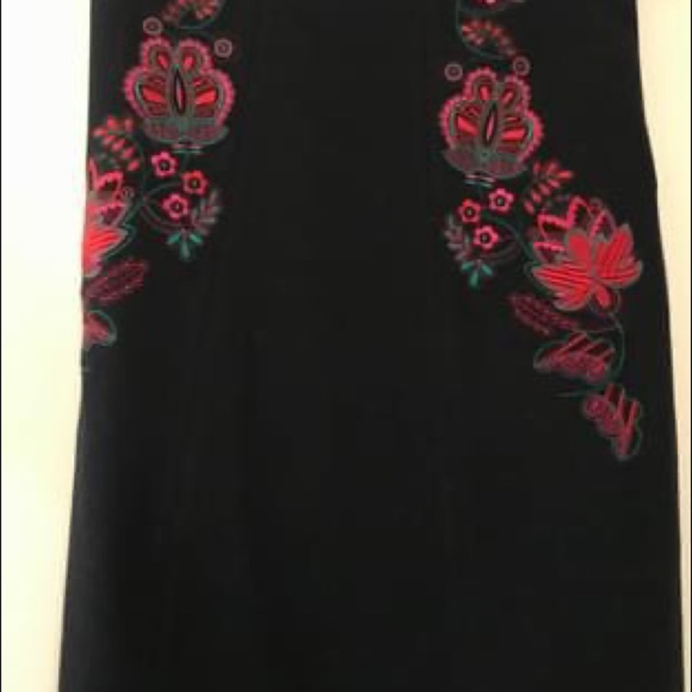 Wool Embroidered Skirt